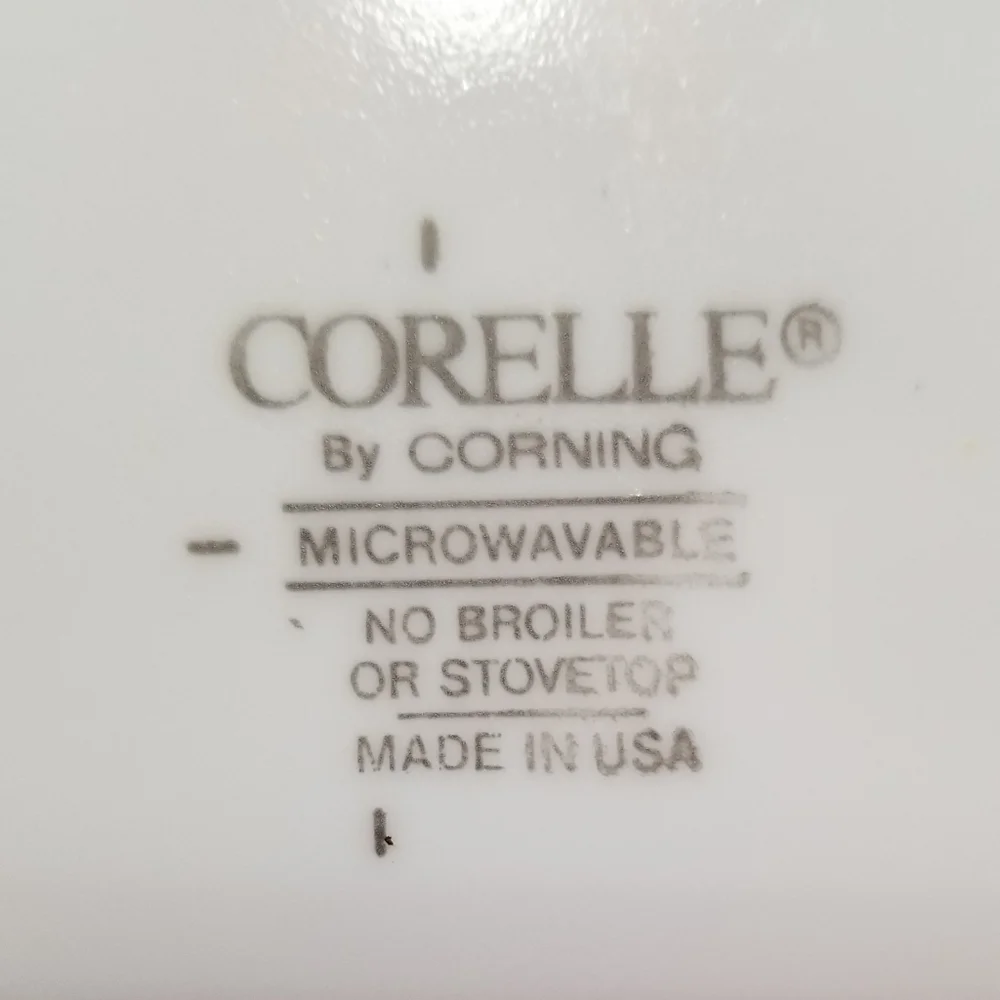 Set of 2 Corning Ware Corelle Blue Hearts Plate Large 10.25